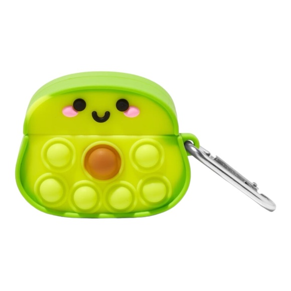 Claires Popper Silicone Avocado Earbud Case Cover Compatible w/Apple AirPods Pro - Picture 1 of 4